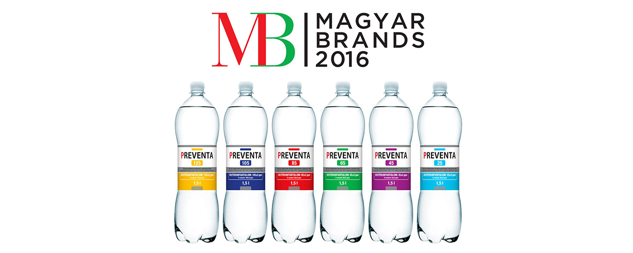 PREVENTA deuterium-depleted drinking water product line received a MagyarBrands award - HYD
