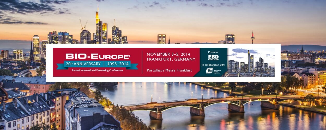 20. Internationale BIO-Europe Partnering Konferenz – Frankfurt - HYD